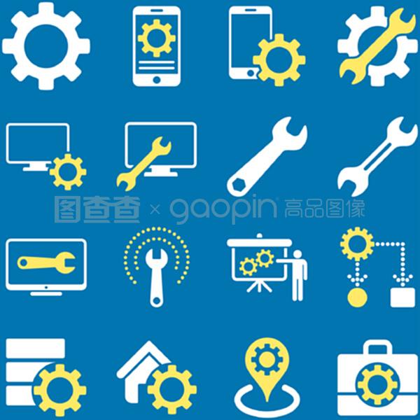 選項和服務工具圖標集 | 商務信息咨詢